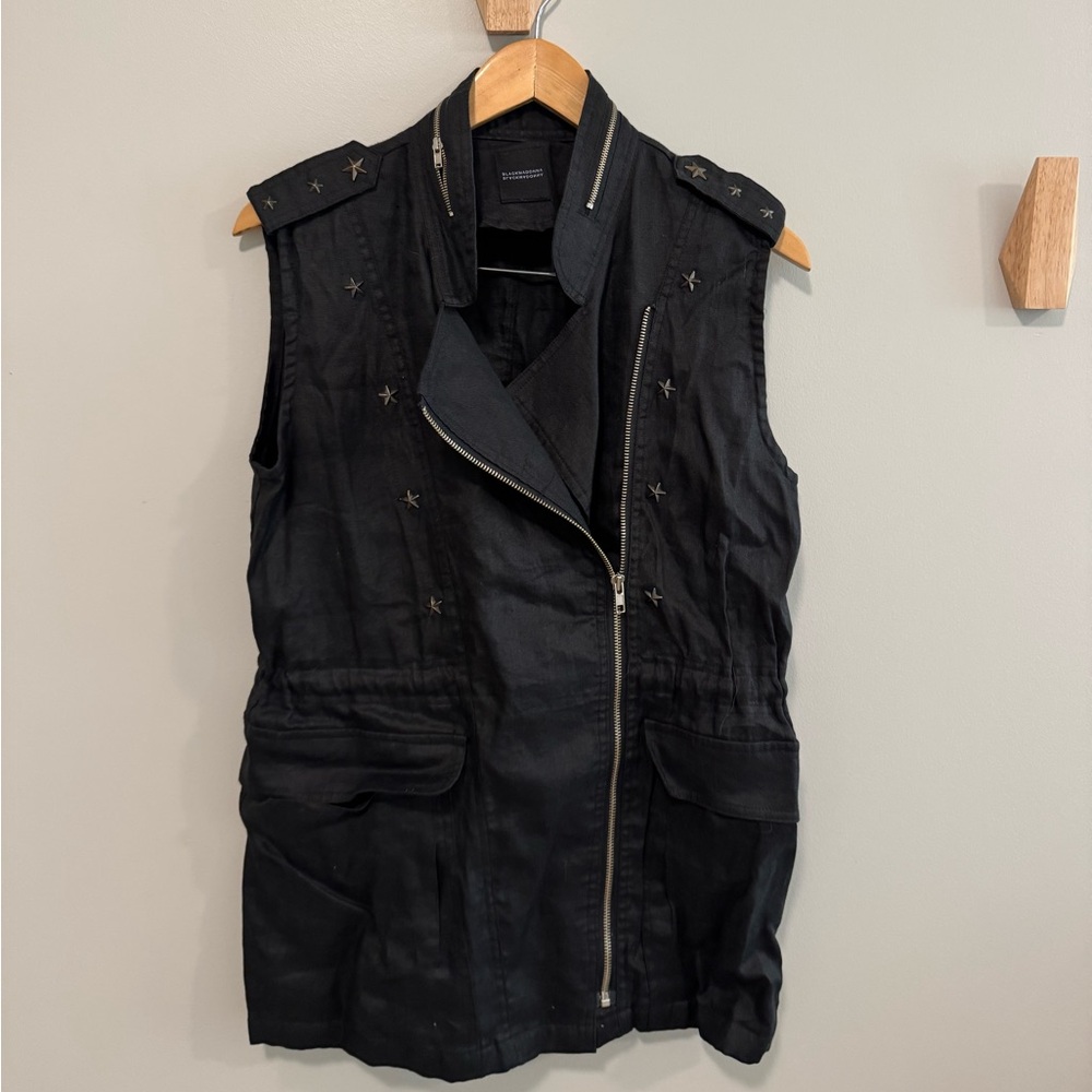 BLACKMADONNA oversized stud star vest M